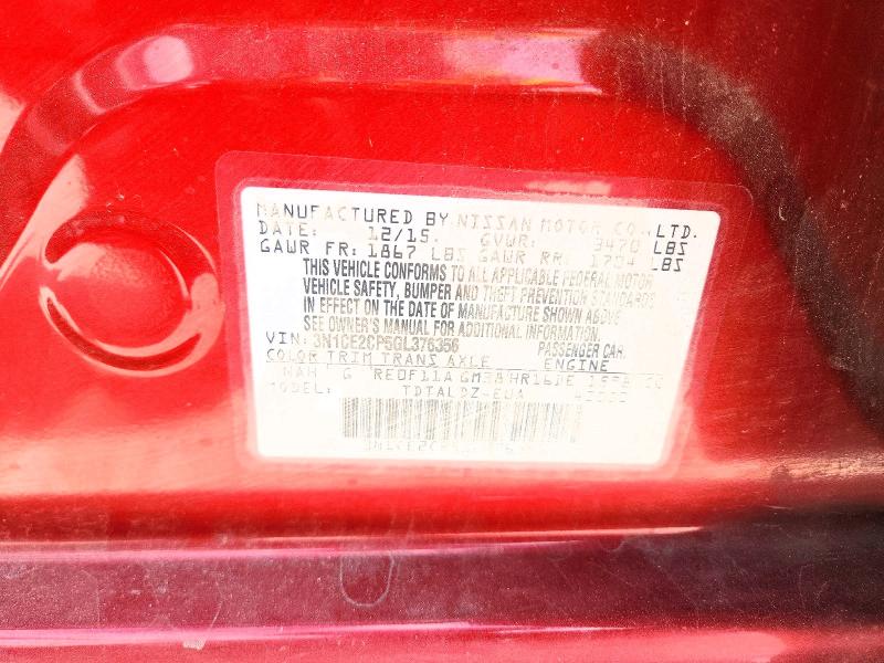 Aukcja sprzedaży 2016 Nissan Versa Note, vin: 3N1CE2CP5GL376356, numer aukcji: 57309656