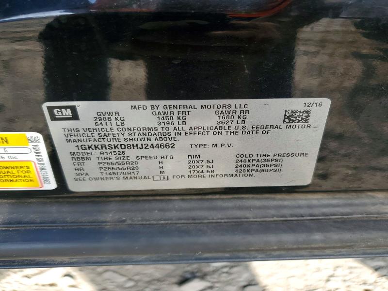 Продажа на аукционе авто 2017 Gmc Acadia Limited, vin: 1GKKRSKD8HJ244662, номер лота: 59161636