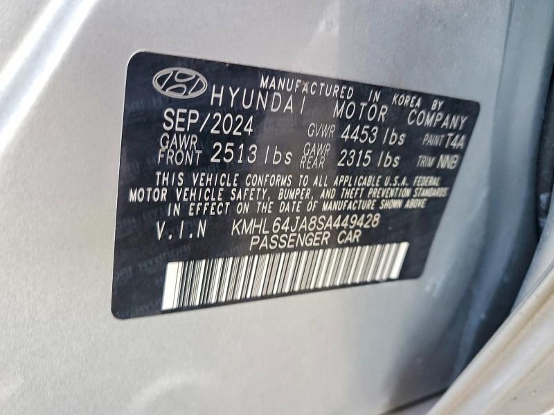 Aukcja sprzedaży 2025 Hyundai Sonata, vin: KMHL64JA8SA449428, numer aukcji: 59005796