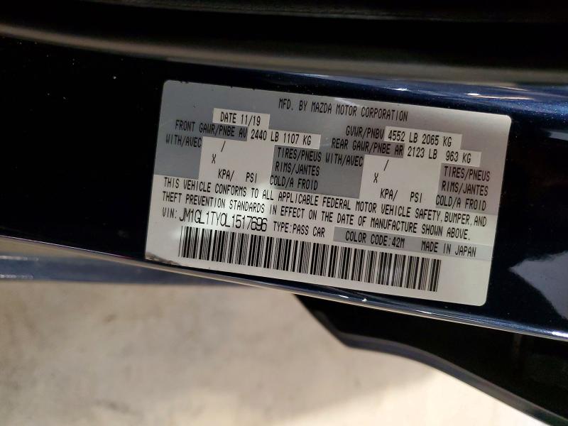 Продажа на аукционе авто 2020 Mazda 6, vin: JM1GL1TY0L1517696, номер лота: 56881756