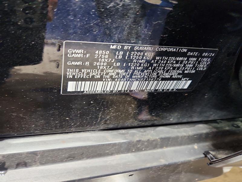 2025 Subaru Outback მანქანა იყიდება აუქციონზე, vin: 4S4BTANCXS3156276, აუქციონის ნომერი: 56667306