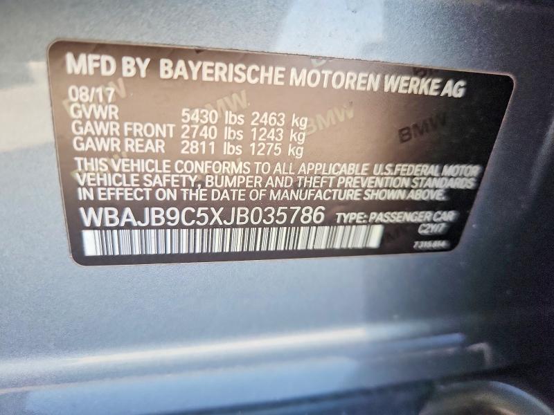 Продаж на аукціоні авто 2018 Bmw M550xi, vin: WBAJB9C5XJB035786, номер лоту: 58521586