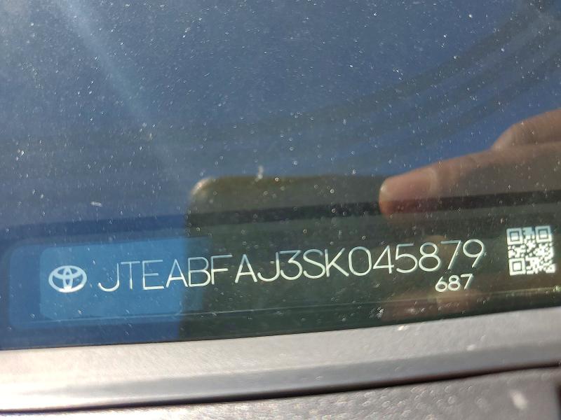 Продаж на аукціоні авто 2025 Toyota Land Cruiser, vin: JTEABFAJ3SK045879, номер лоту: 58463516
