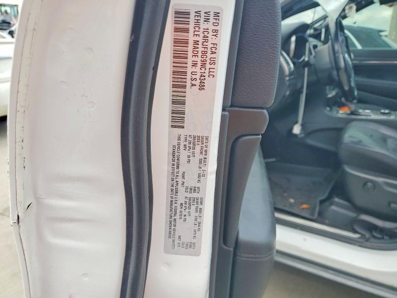 Aukcja sprzedaży 2022 Jeep Grand Cherokee, vin: 1C4RJFBG9NC143486, numer aukcji: 57198466