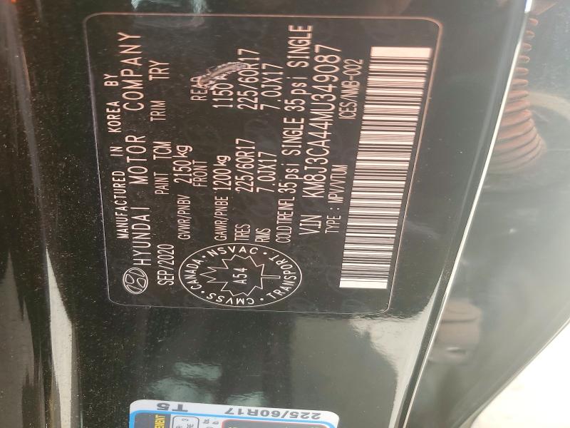 55877886 :رقم المزاد ، KM8J3CA44MU349087 vin ، 2021 Hyundai Tucson مزاد بيع