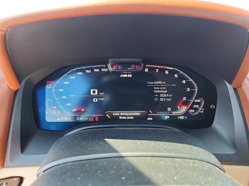 Aukcja sprzedaży 2020 Bmw M8, vin: WBSDZ0C08LBM09464, numer aukcji: 58498226