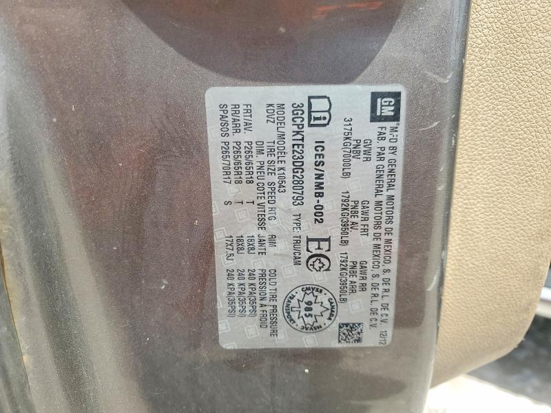 58014616 :رقم المزاد ، 3GCPKTE23DG280793 vin ، 2013 Chevrolet Silverado مزاد بيع