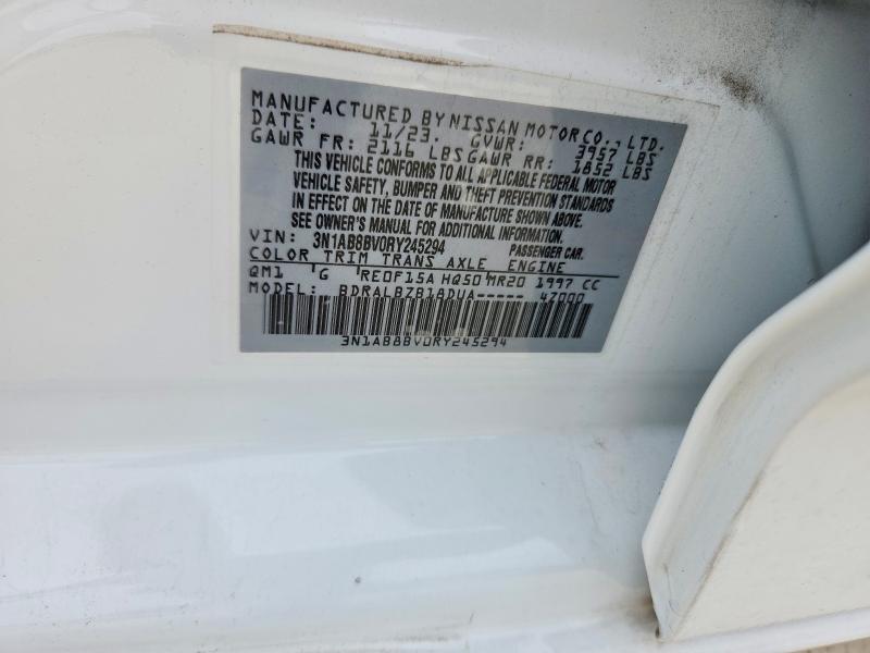 Aukcja sprzedaży 2024 Nissan Sentra, vin: 3N1AB8BV0RY245294, numer aukcji: 56428196