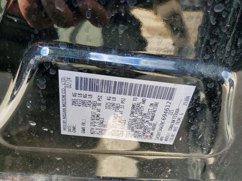 Продажа на аукционе авто 2024 Nissan Rogue, vin: 5N1BT3AA2RC694612, номер лота: 57194376