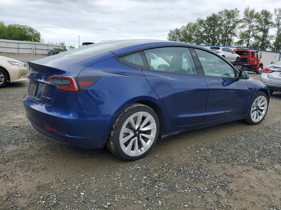 Продажа на аукционе авто 2022 Tesla Model 3, vin: 5YJ3E1EB3NF290581, номер лота: 56312266