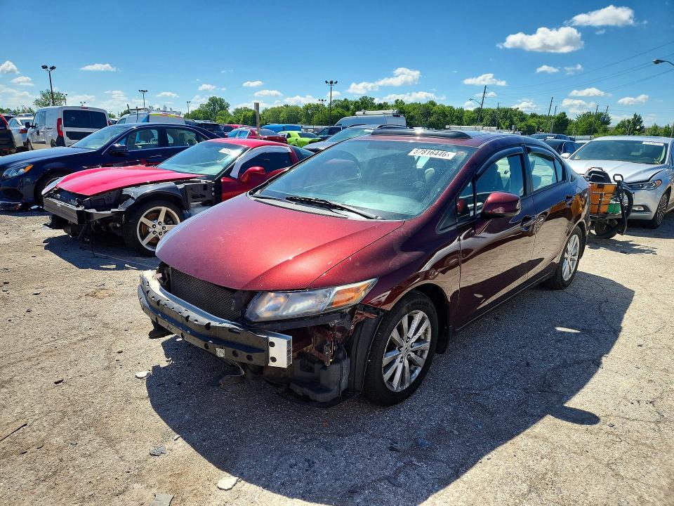 57816446 :رقم المزاد ، 19XFB2F9XCE045125 vin ، 2012 Honda Civic مزاد بيع