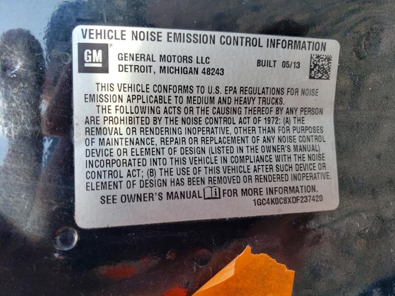 2013 Chevrolet Silverado მანქანა იყიდება აუქციონზე, vin: 1GC4K0C8XDF237420, აუქციონის ნომერი: 55982106
