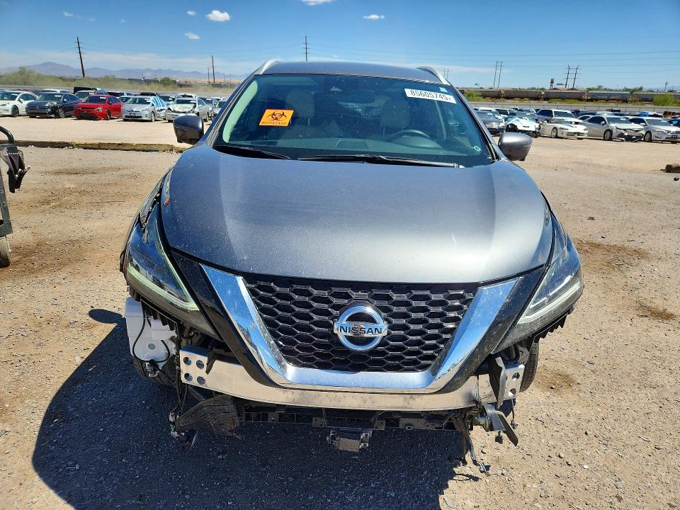 2022 Nissan Murano მანქანა იყიდება აუქციონზე, vin: 5N1AZ2CJXNC106953, აუქციონის ნომერი: 85605745