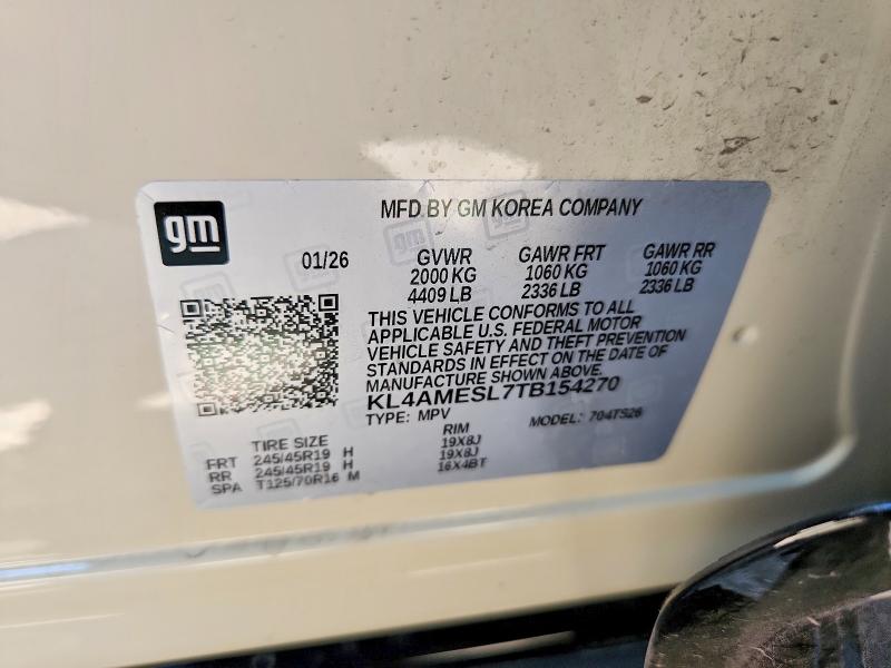 58951936 :رقم المزاد ، KL4AMESL7TB154270 vin ، 2026 Buick Encore Gx مزاد بيع