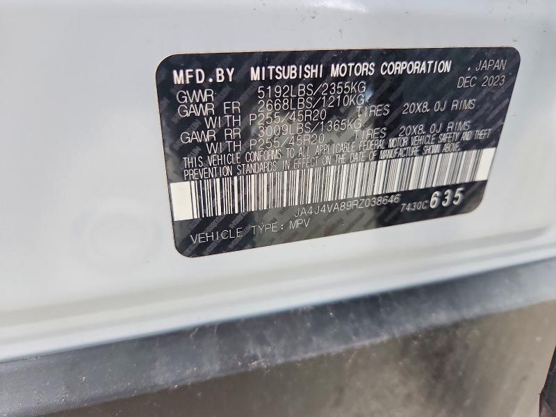 Продаж на аукціоні авто 2024 Mitsubishi Outlander, vin: JA4J4VA89RZ038646, номер лоту: 56306756