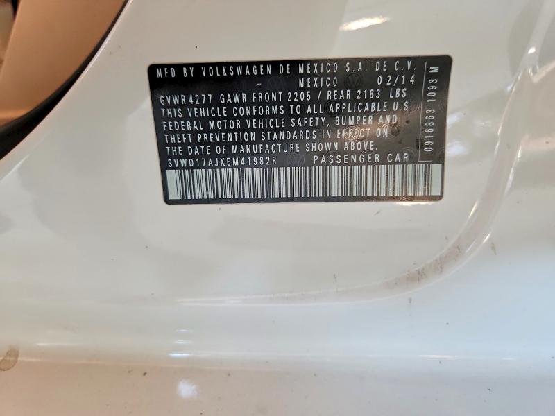 Продажа на аукционе авто 2014 Volkswagen Jetta, vin: 3VWD17AJXEM419828, номер лота: 56284516