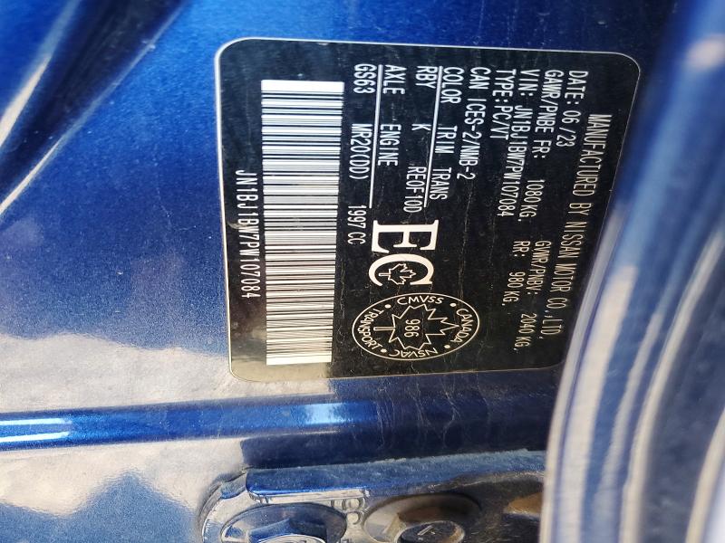Продажа на аукционе авто 2023 Nissan Qashqai, vin: JN1BJ1BW7PW107084, номер лота: 58333786