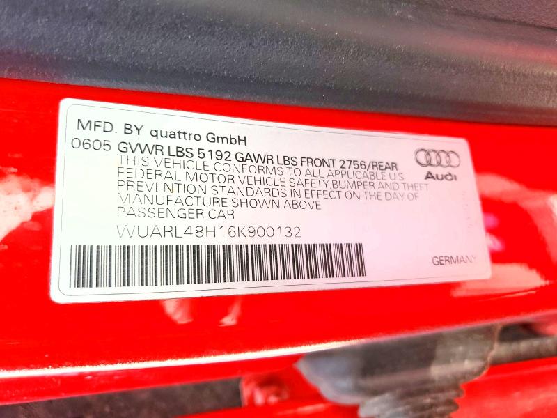 58128846 :رقم المزاد ، WUARL48H16K900132 vin ، 2006 Audi S4 مزاد بيع