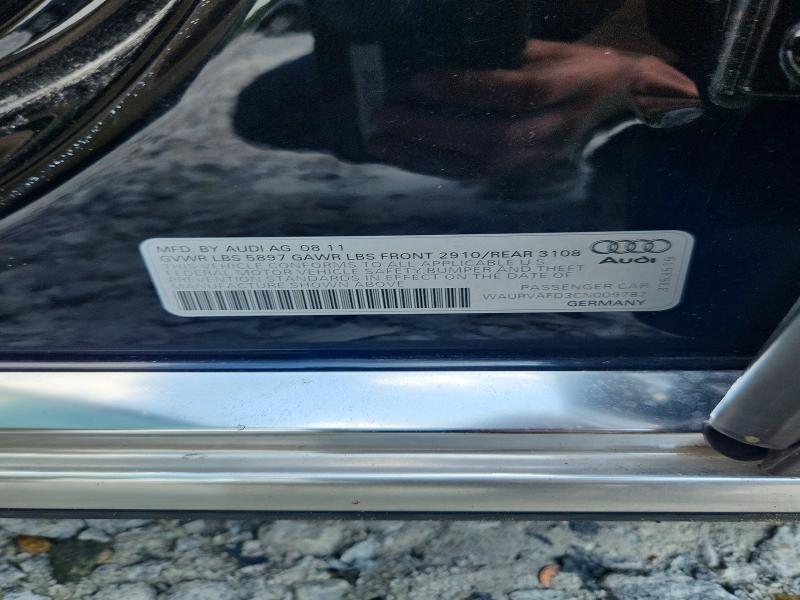 Продажа на аукционе авто 2012 Audi A8, vin: WAURVAFD3CN009787, номер лота: 57066906