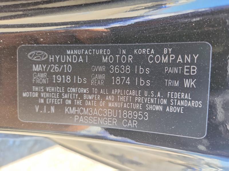 Aukcja sprzedaży 2011 Hyundai Accent, vin: KMHCM3AC3BU188953, numer aukcji: 52980976