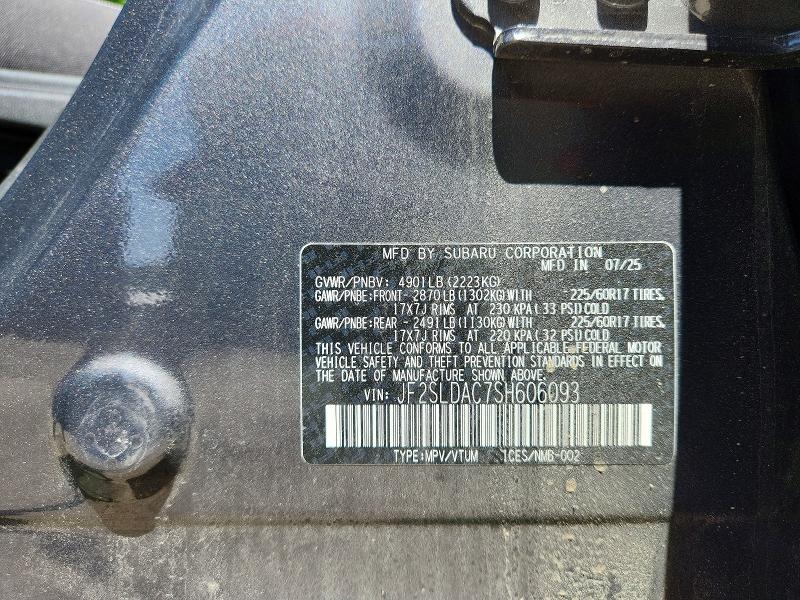 Продажа на аукционе авто 2025 Subaru Forester, vin: JF2SLDAC7SH606093, номер лота: 55525686