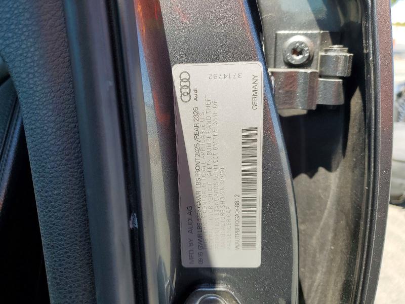 Продаж на аукціоні авто 2016 Audi A3, vin: WAUTPBFF0GA048812, номер лоту: 57265216