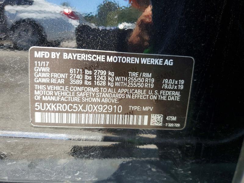 Aukcja sprzedaży 2018 Bmw X5, vin: 5UXKR0C5XJ0X92910, numer aukcji: 56876476