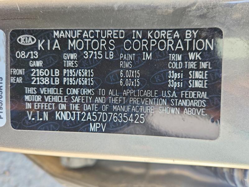 Aukcja sprzedaży 2013 Kia Soul, vin: KNDJT2A57D7635425, numer aukcji: 57666156