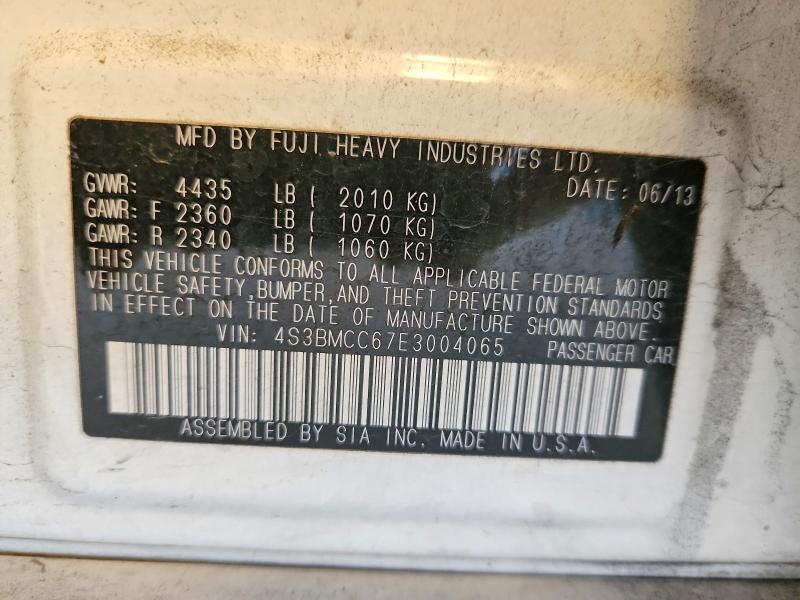 Продажа на аукционе авто 2014 Subaru Legacy, vin: 4S3BMCC67E3004065, номер лота: 56365906