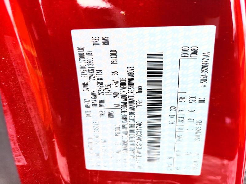 Продаж на аукціоні авто 2018 Ford F150, vin: 1FTEW1EG1JKC31740, номер лоту: 57135576