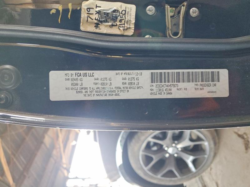 Aukcja sprzedaży 2019 Dodge Charger, vin: 2C3CDXCT4KH575673, numer aukcji: 55788586
