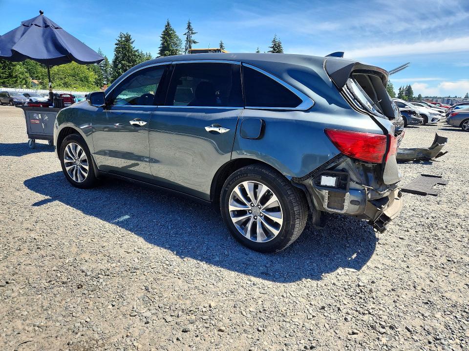 57726416 :رقم المزاد ، 5FRYD4H49FB021864 vin ، 2015 Acura Mdx مزاد بيع
