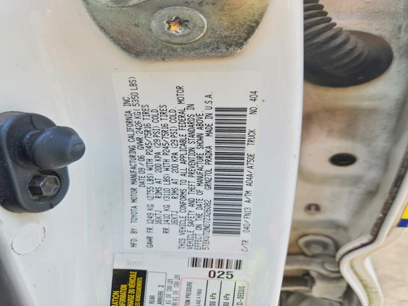 56427346 :رقم المزاد ، 5TEKU72N07Z326082 vin ، 2007 Toyota Tacoma مزاد بيع