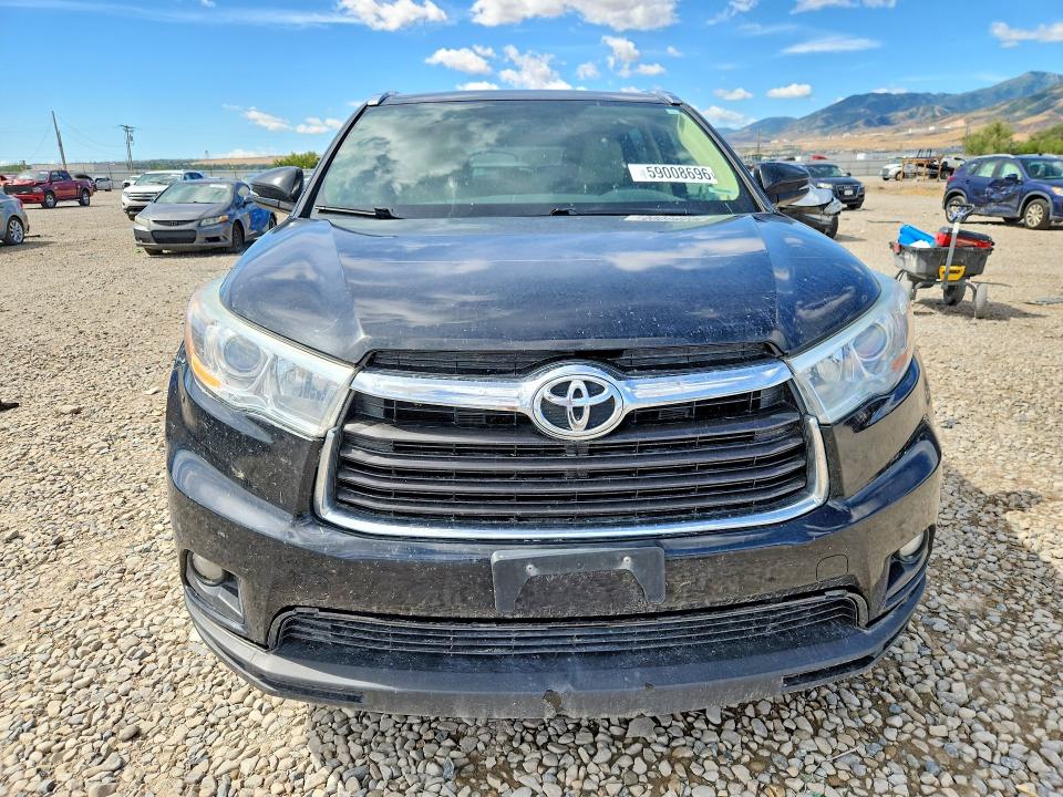Продажа на аукционе авто 2014 Toyota Highlander, vin: 5TDJKRFH6ES061857, номер лота: 59008696
