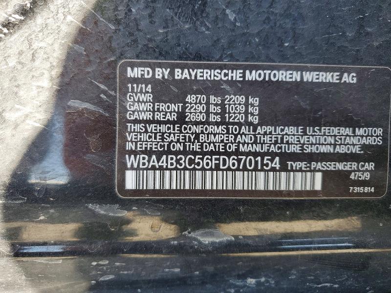 Продажа на аукционе авто 2015 Bmw 435, vin: WBA4B3C56FD670154, номер лота: 56533536
