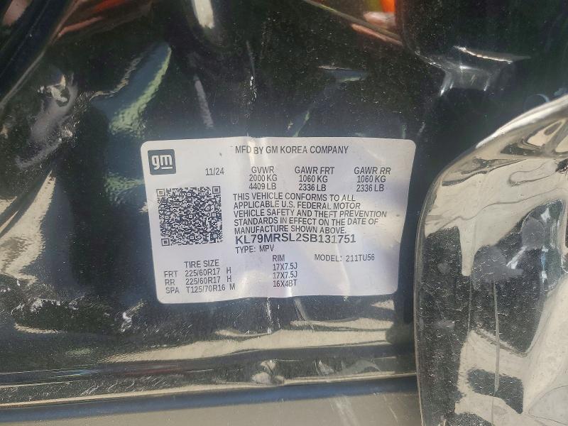 Продаж на аукціоні авто 2025 Chevrolet Trailblazer, vin: KL79MRSL2SB131751, номер лоту: 56078526