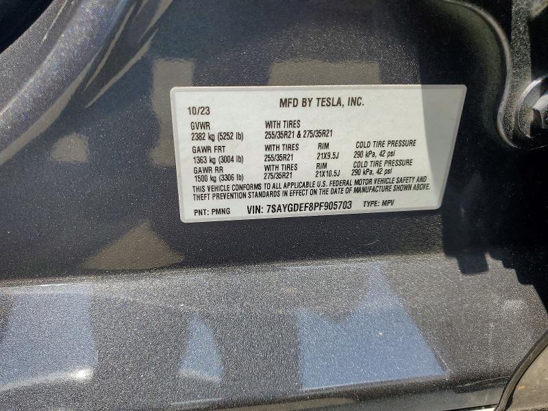 Продаж на аукціоні авто 2023 Tesla Model Y, vin: 7SAYGDEF8PF905703, номер лоту: 53318416