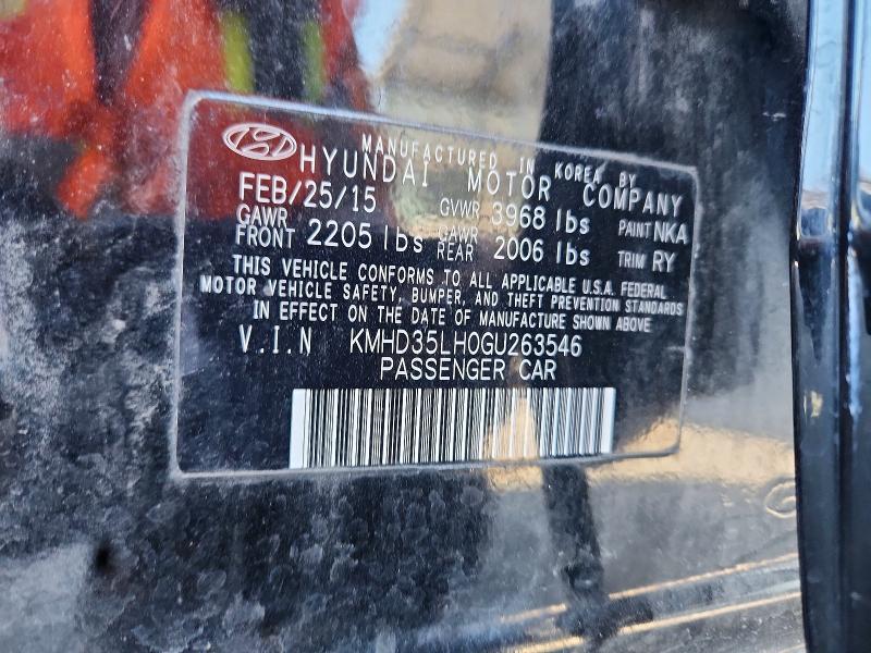 58074296 :رقم المزاد ، KMHD35LH0GU263546 vin ، 2016 Hyundai Elantra Gt مزاد بيع