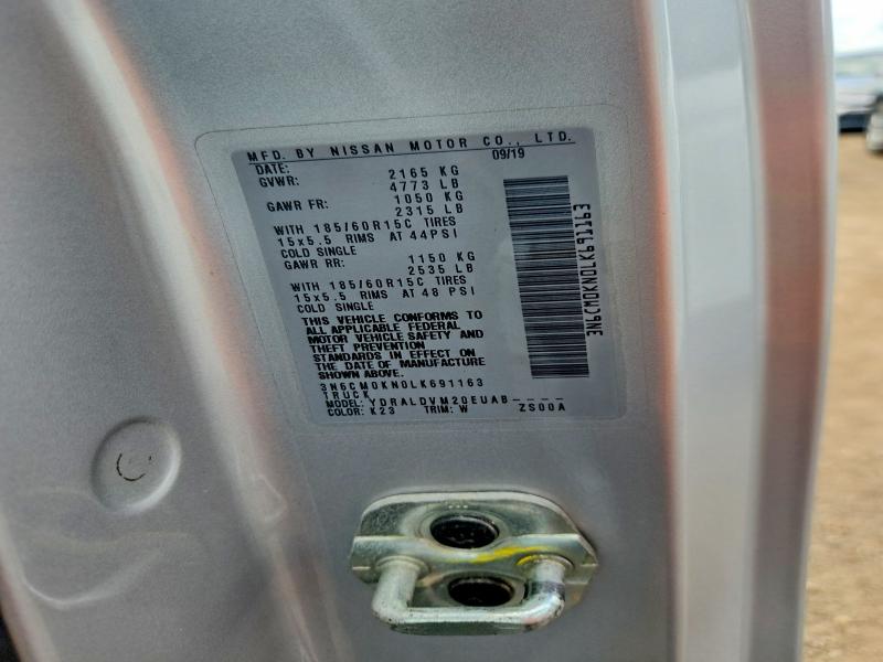 2020 Nissan Nv200 მანქანა იყიდება აუქციონზე, vin: 3N6CM0KN0LK691163, აუქციონის ნომერი: 57202026