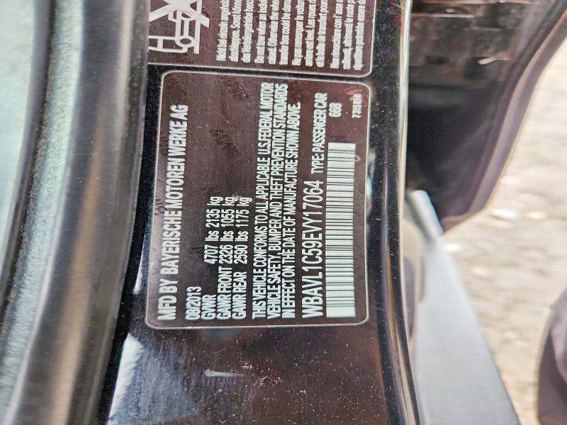 2014 Bmw X1 მანქანა იყიდება აუქციონზე, vin: WBAVL1C59EVY17064, აუქციონის ნომერი: 58787666