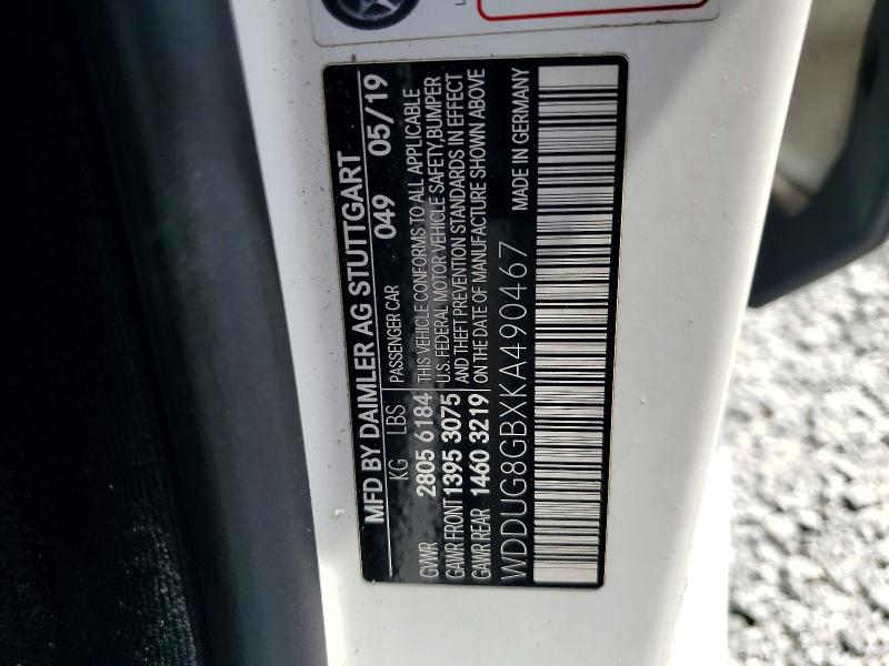 Aukcja sprzedaży 2019 Mercedes-benz S, vin: WDDUG8GBXKA490467, numer aukcji: 57123236