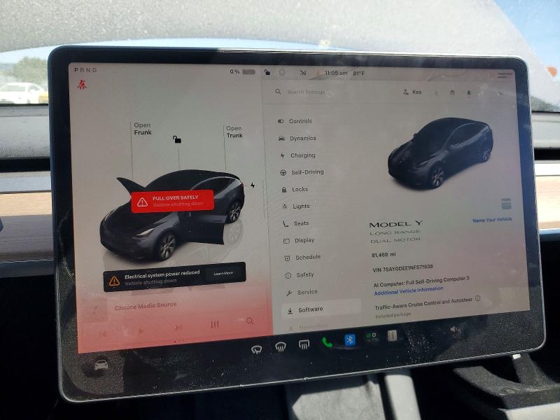 Aukcja sprzedaży 2022 Tesla Model Y, vin: 7SAYGDEE1NF571938, numer aukcji: 56149746