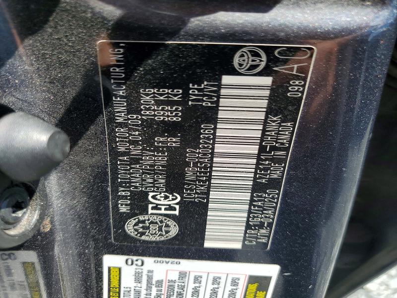 Aukcja sprzedaży 2010 Toyota Corolla Matrix, vin: 2T1KE4EE5AC032360, numer aukcji: 58348376
