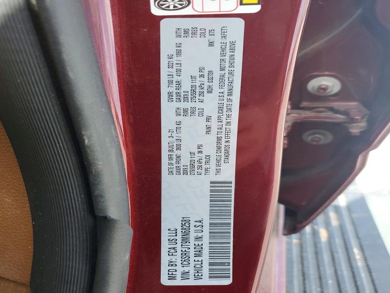 Продаж на аукціоні авто 2021 Ram 1500, vin: 1C6SRFJT9MN682581, номер лоту: 56803866
