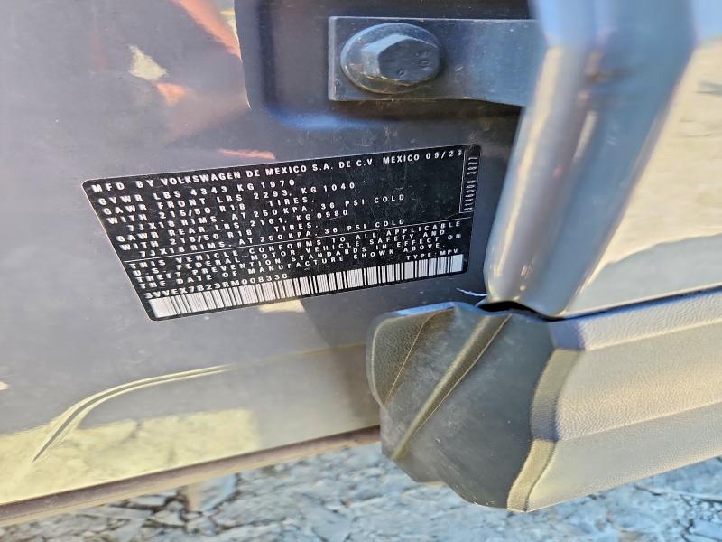 2024 Volkswagen Taos მანქანა იყიდება აუქციონზე, vin: 3VVEX7B23RM008338, აუქციონის ნომერი: 58544706