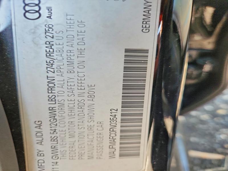 2015 Audi A6 მანქანა იყიდება აუქციონზე, vin: WAUFMAFC0FN035412, აუქციონის ნომერი: 57620826