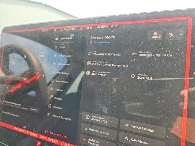 Aukcja sprzedaży 2023 Tesla Model Y, vin: 7SAYGDEF7PF779463, numer aukcji: 56867056