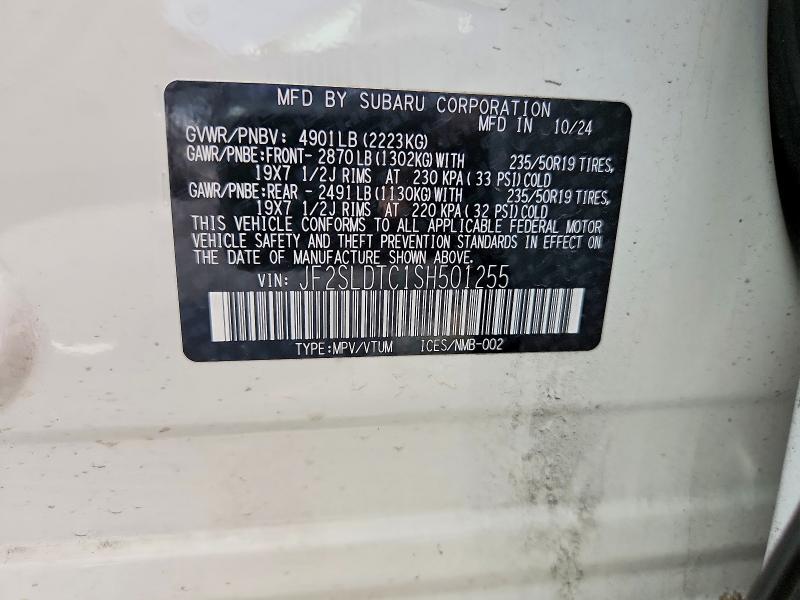 Aukcja sprzedaży 2025 Subaru Forester, vin: JF2SLDTC1SH501255, numer aukcji: 56266886