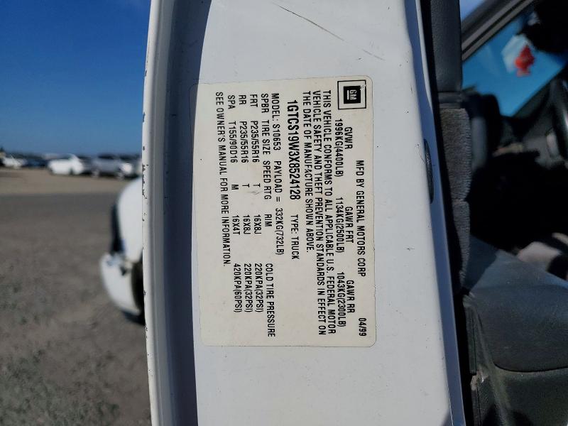 Продаж на аукціоні авто 1999 Gmc Sonoma, vin: 1GTCS19W3X8524128, номер лоту: 56329996