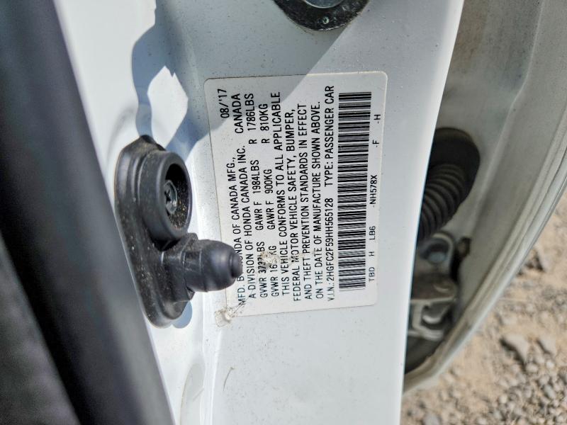 Продаж на аукціоні авто 2017 Honda Civic, vin: 2HGFC2F59HH565128, номер лоту: 55485886